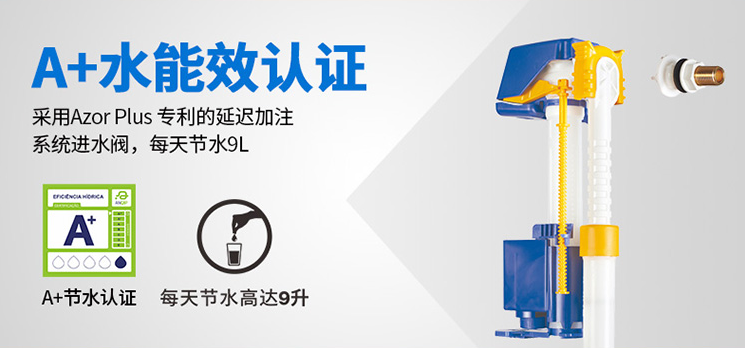 Azor Plus延遲進水閥專利技術
